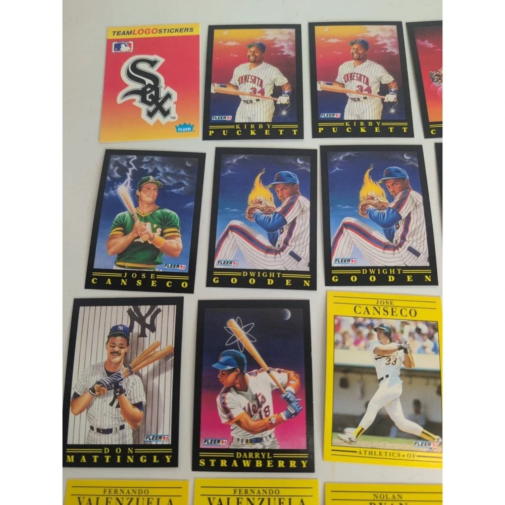 Mixed Lot Of 52 Gradable Baseball Cards 1991 Fleer Superstars Bo Jackson & More!